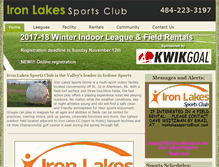 Tablet Screenshot of ironlakessportsclub.com